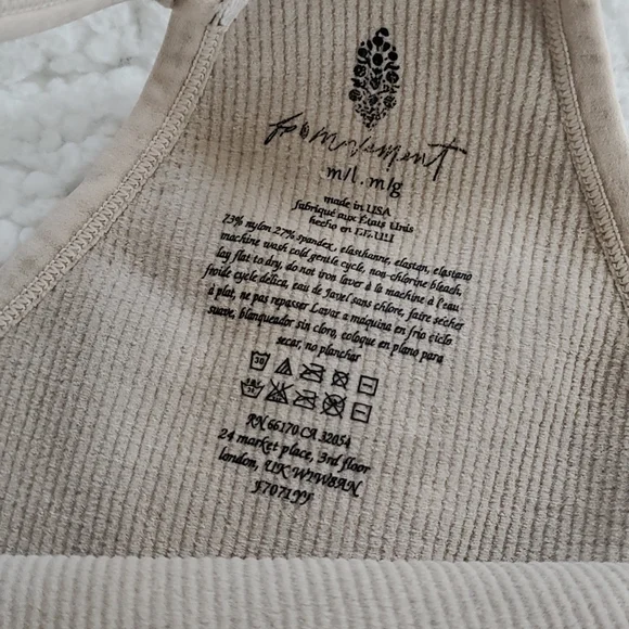 6. Free People Movement Happiness Runs Crop Brushed Taupe - Picture 5 of 17